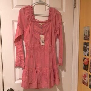 Love shack fancy dress bright pink